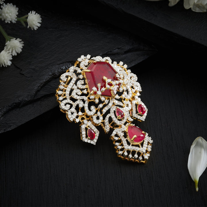 Cherry Gleam CZ Pendant