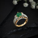 Bow Gleam Adjustable CZ Ring