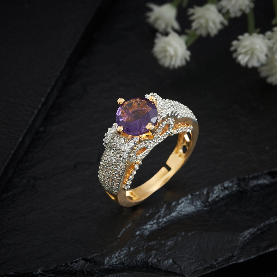 Bow Gleam Adjustable CZ Ring