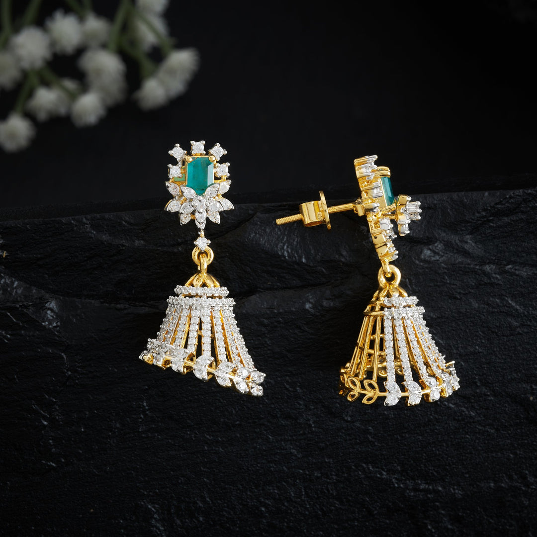 Jhali Craft CZ Jhumki