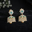 Plume-Pearl Drop CZ Jhumki
