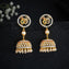 Peacock Shimmer CZ Jhumki