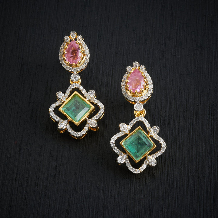Blush-Pear CZ Necklace Set