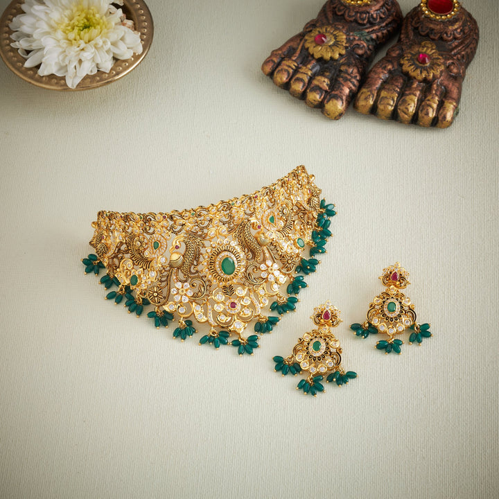 Pavonikha Nakshi Choker Set