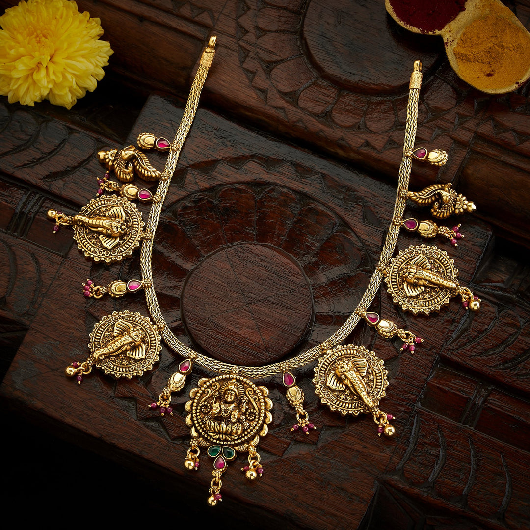 Gaja Shri Temple Necklace