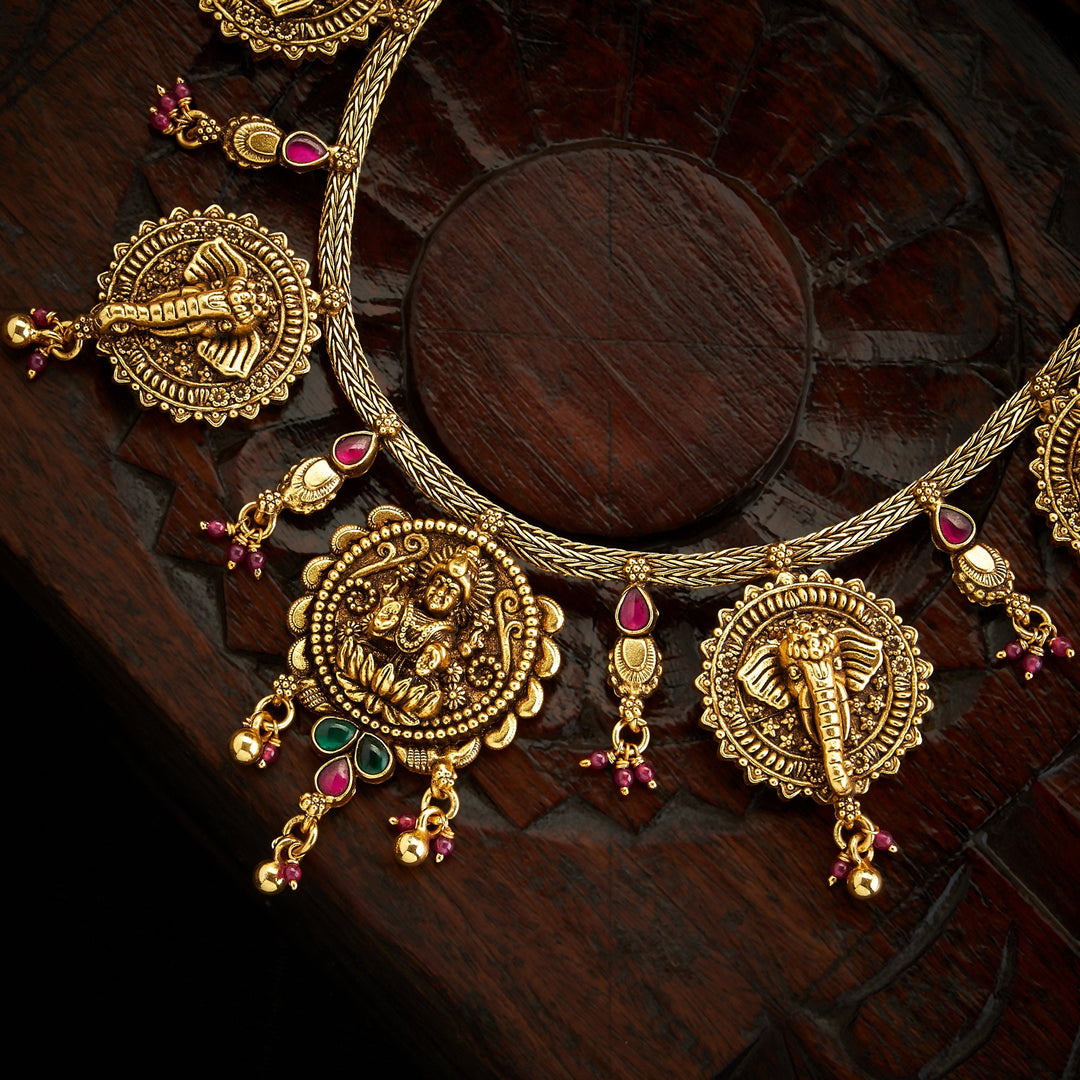 Gaja Shri Temple Necklace