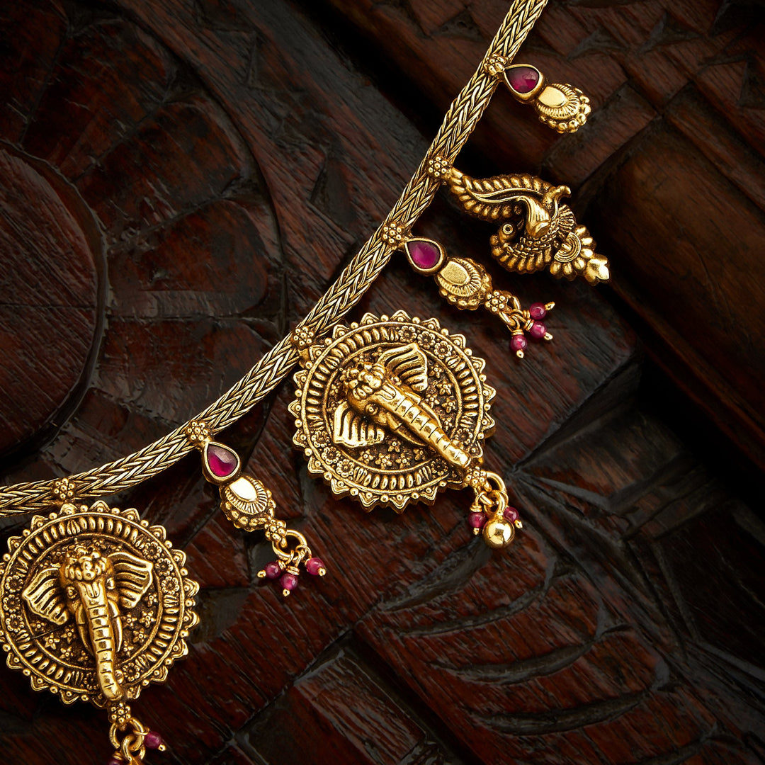 Gaja Shri Temple Necklace