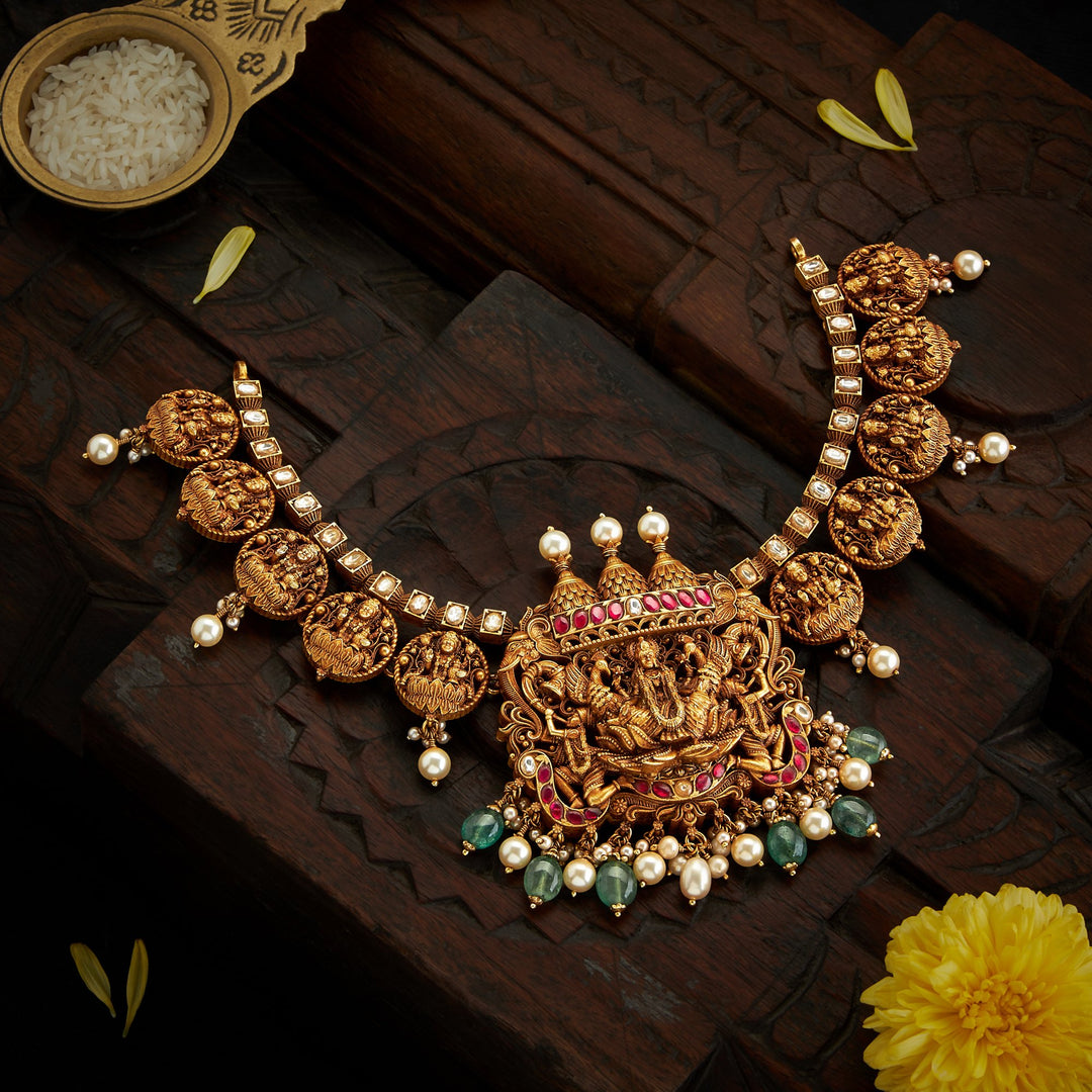 Padmaraaga Temple Necklace