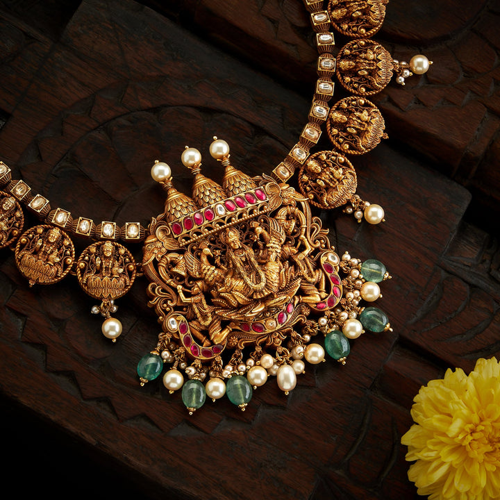 Padmaraaga Temple Necklace