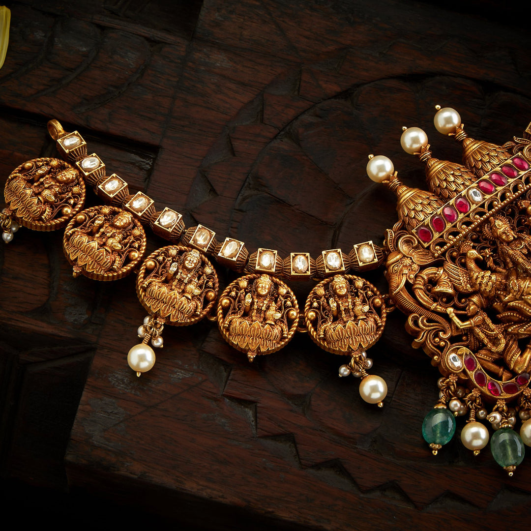 Padmaraaga Temple Necklace
