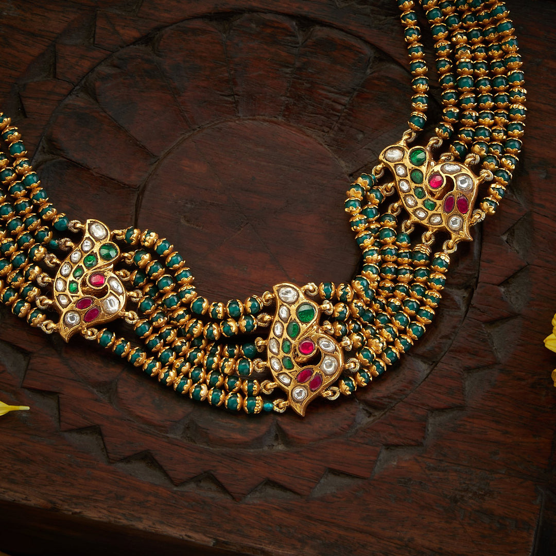 Maragatha Reversable Kundan Choker