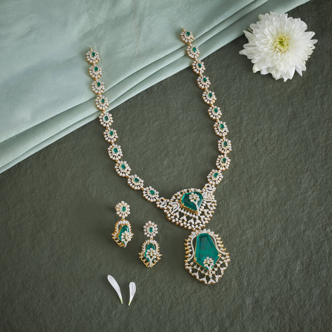 Florazura CZ Necklace Set