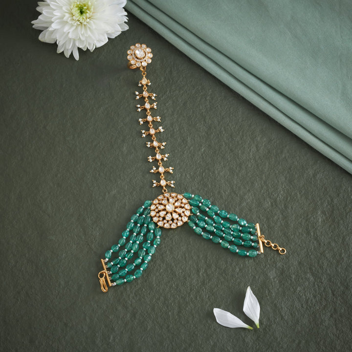 Pearl & Elara Moissanite Haath Phool