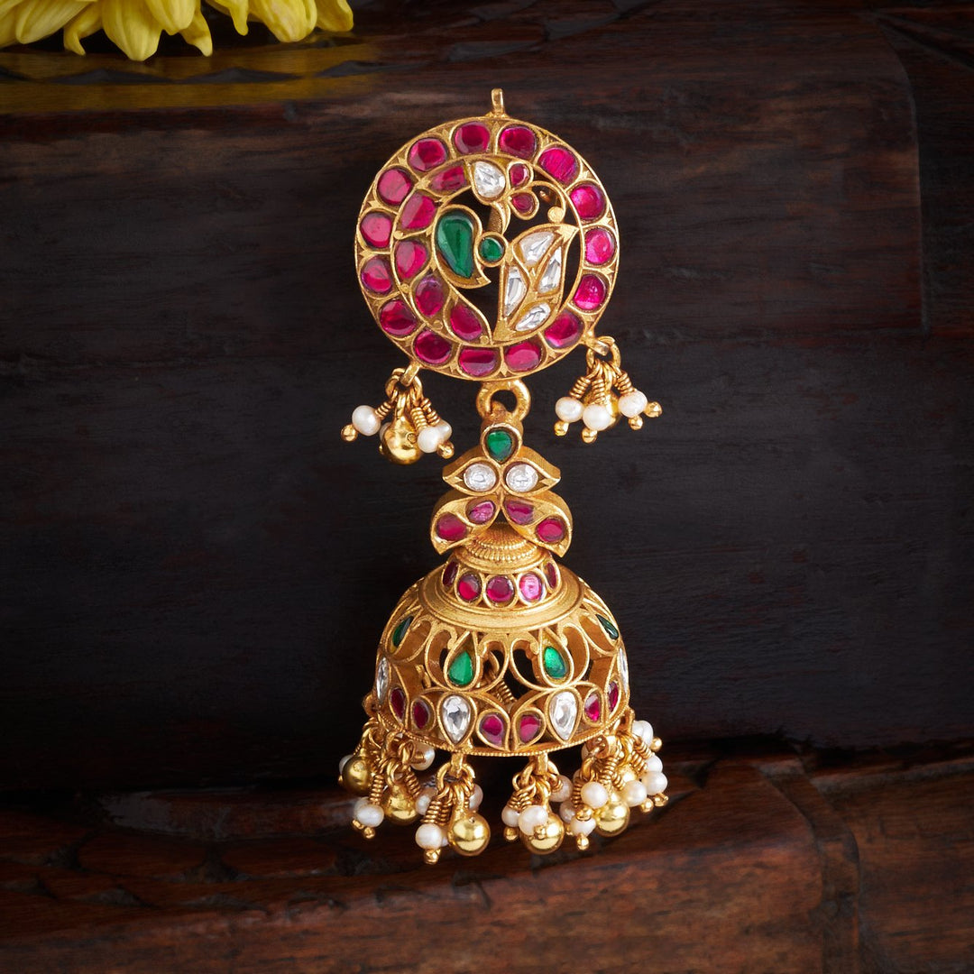 Mohini Mayur Kundan Jhumki