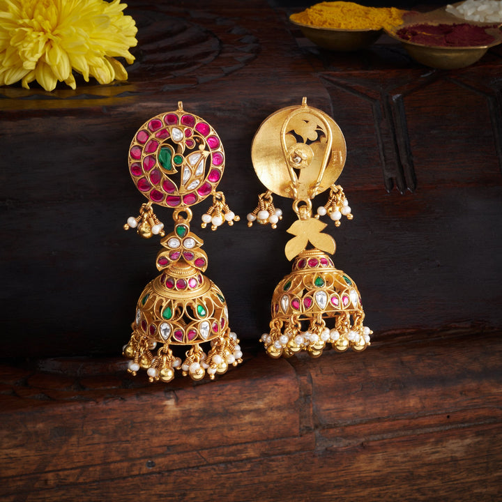 Mohini Mayur Kundan Jhumki