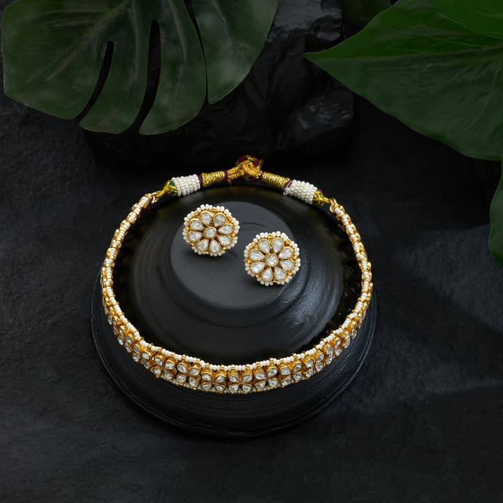 Pearlesque Polki Choker Set