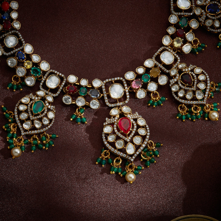 Victorian-Navamani Necklace Set