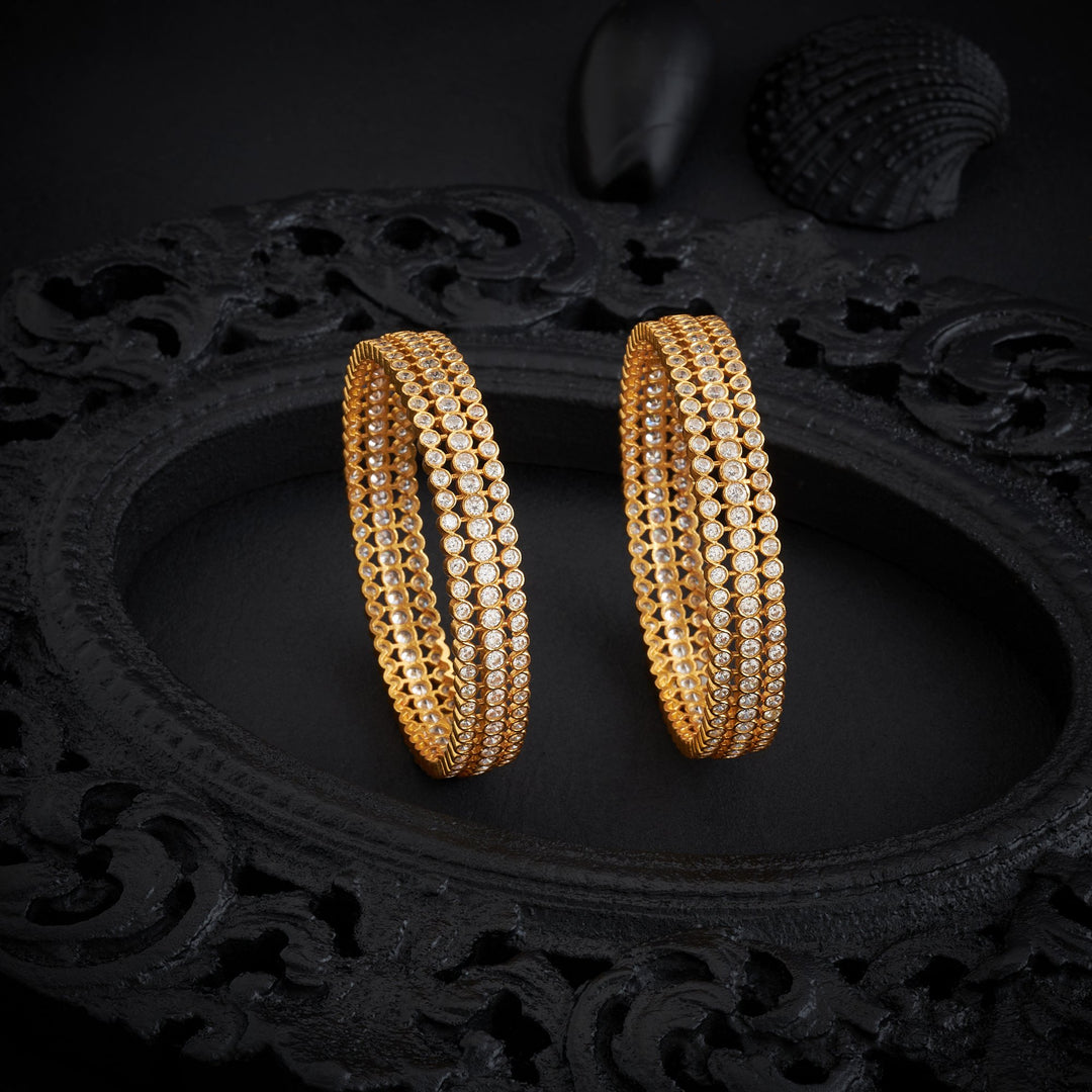 Crystal Line Stone Bangles