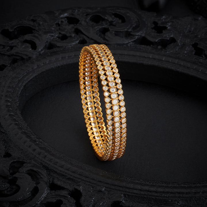 Crystal Line Stone Bangles