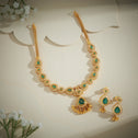 Peacock Pear Stone Necklace Set