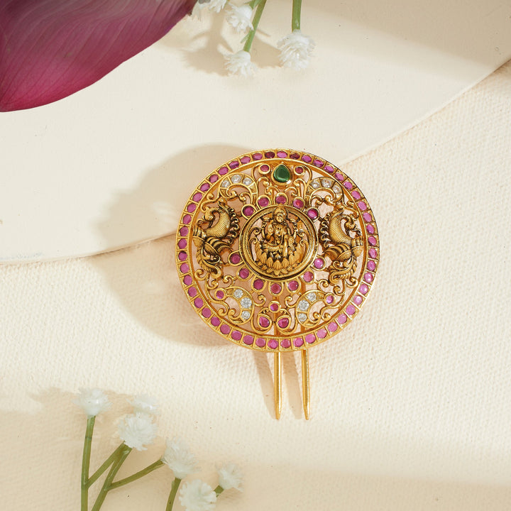 Kanakleela Temple Hair Brooch