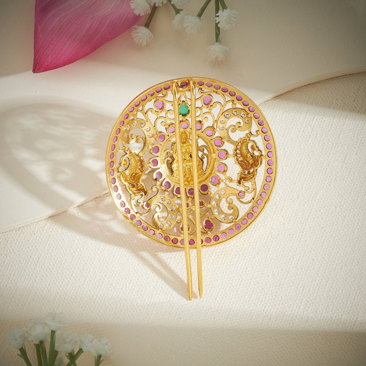 Kanakleela Temple Hair Brooch