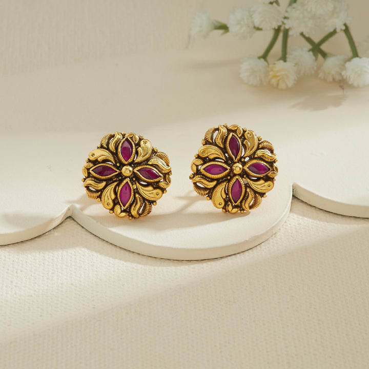 Mallisha Nakshi Studs
