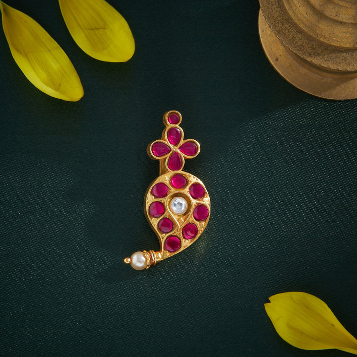 Aam-Pearl Kundan Pendant