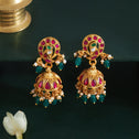 Neelrekha Kundan Jhumki