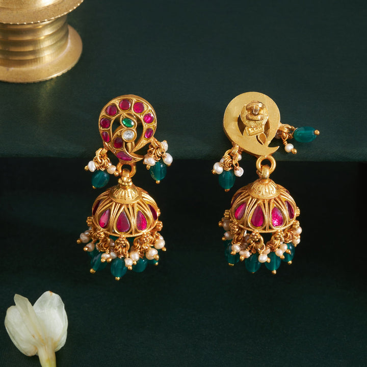 Neelrekha Kundan Jhumki