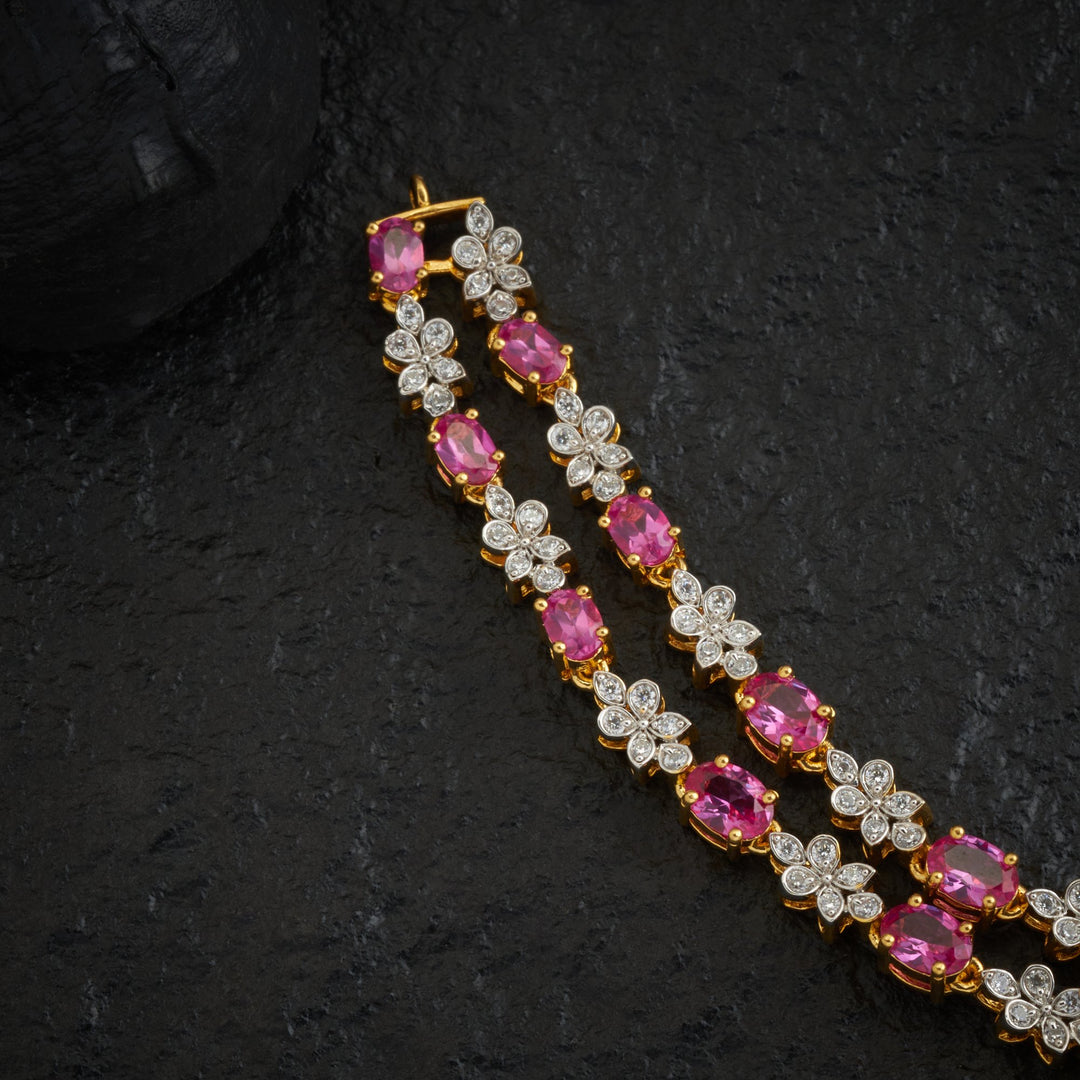 Rose Garden Spark CZ Necklace Set