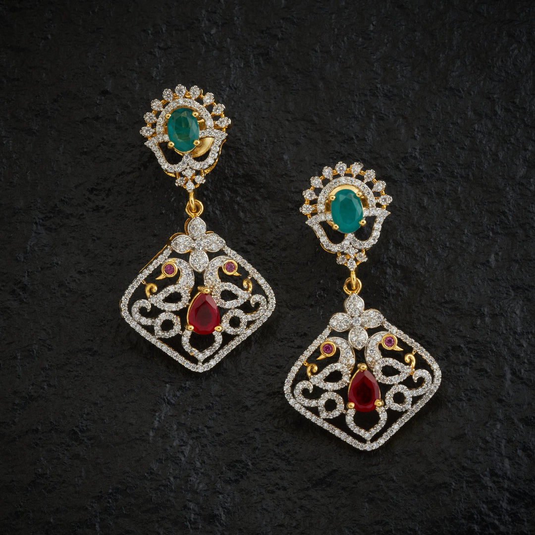Zivara Peacock CZ Necklace Set