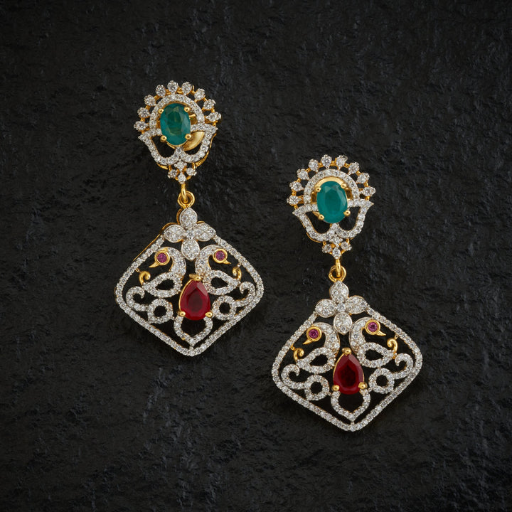 Zivara Peacock CZ Necklace Set