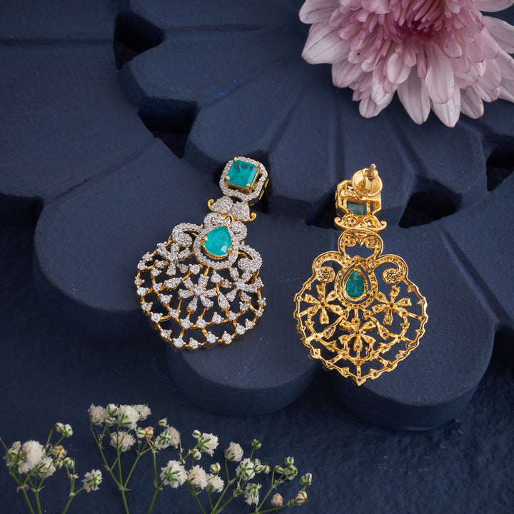 Emerald Lightwing Danglers