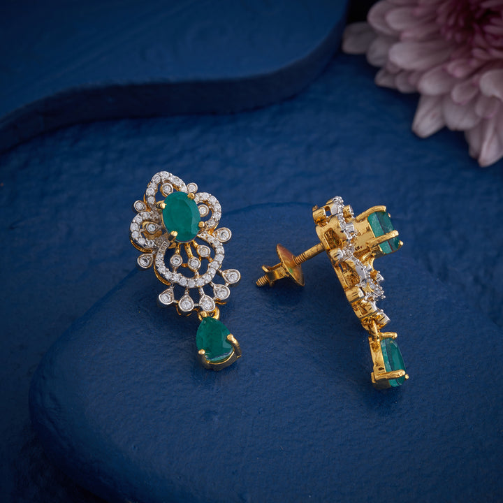 Viridian Bloom Danglers