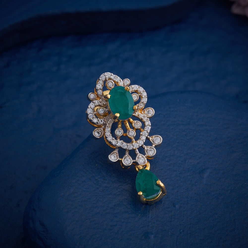 Viridian Bloom Danglers