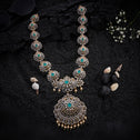 CZ Floral Haar Necklace