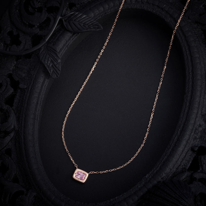 Pink Radiance Chain Pendant