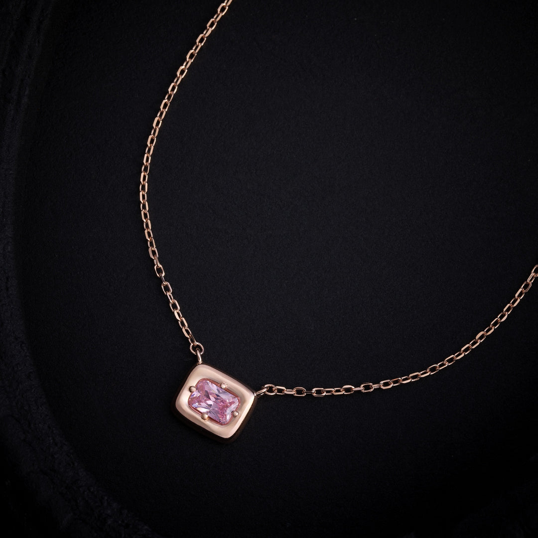 Pink Radiance Chain Pendant
