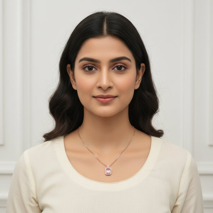 Soft-Pinkish Chain Pendant