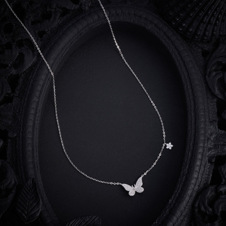 Butterfly-Flora Chain Pendant
