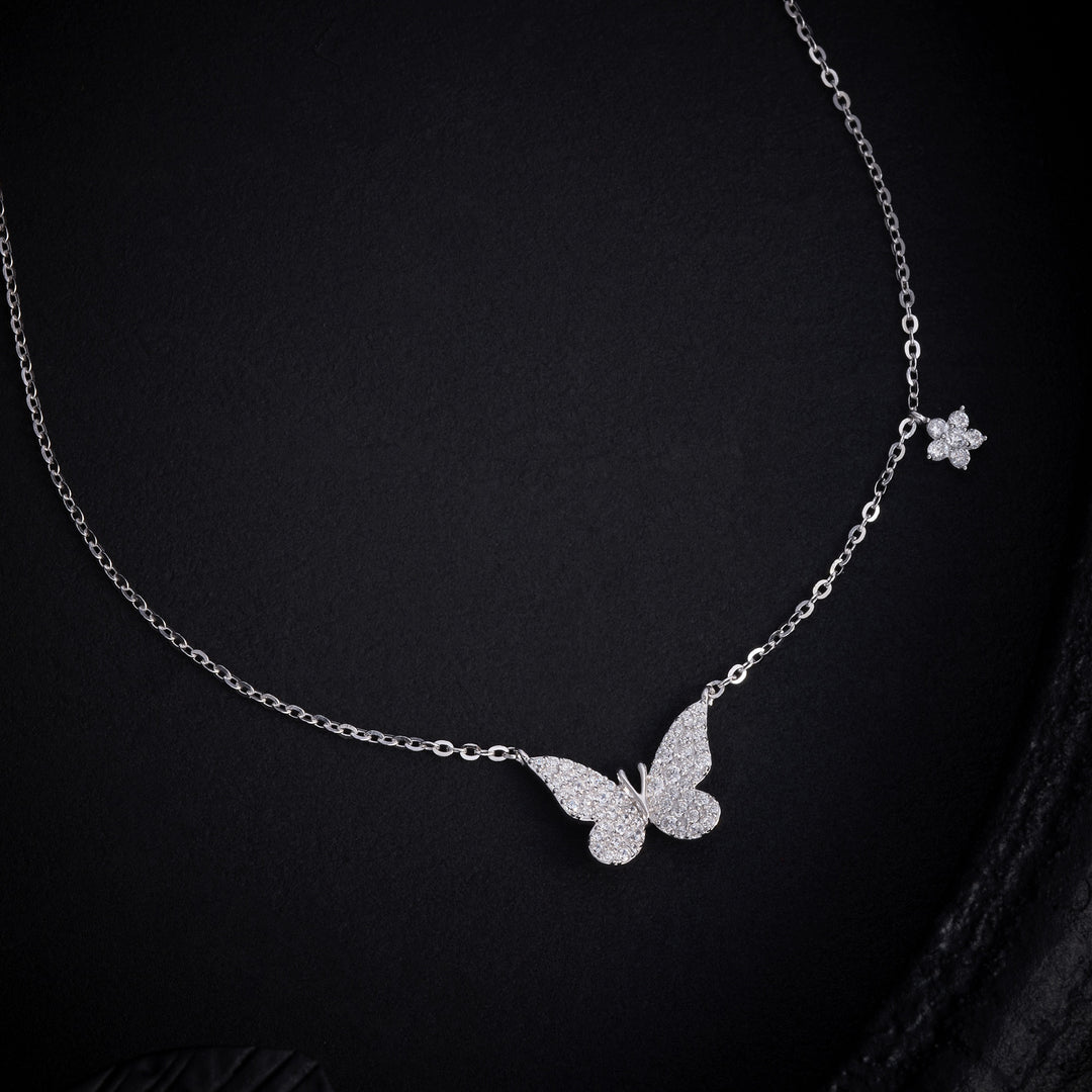 Butterfly-Flora Chain Pendant