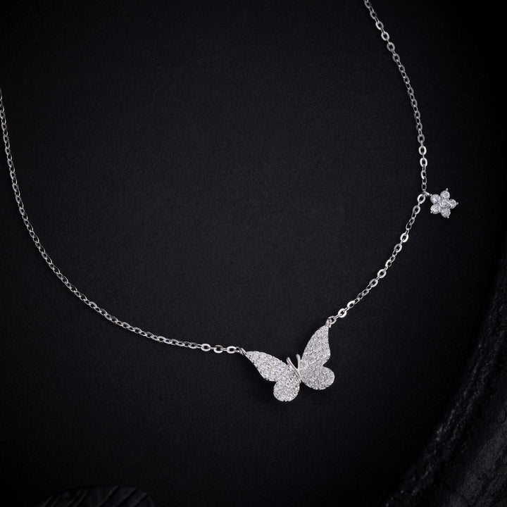 Butterfly-Flora Chain Pendant
