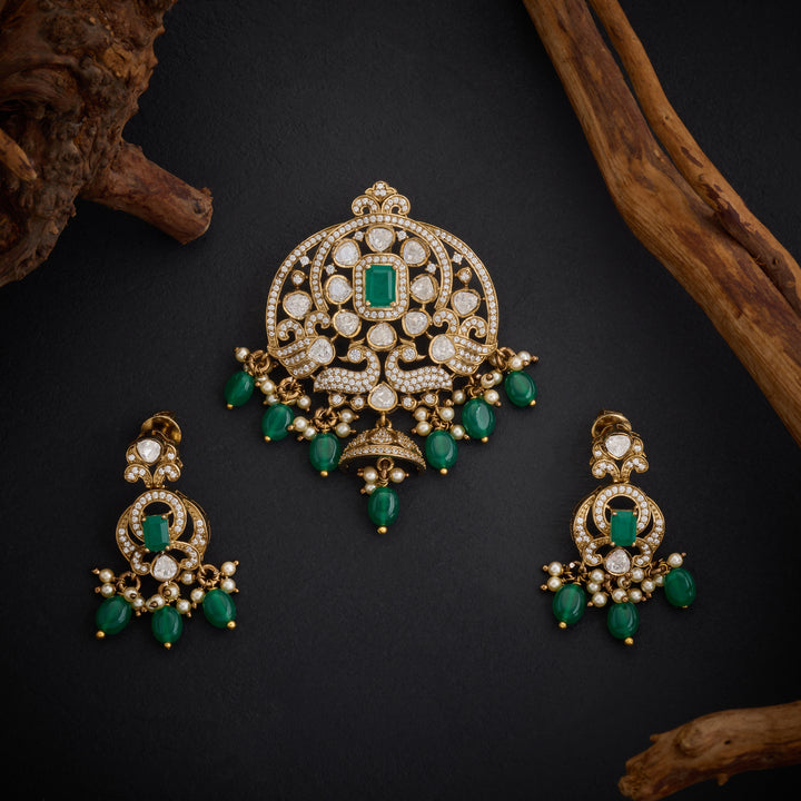 Peacock Dream Victorian Pendant Set