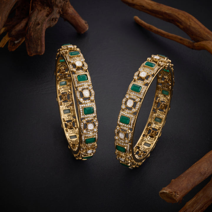 Forest Green Victorian Bangles