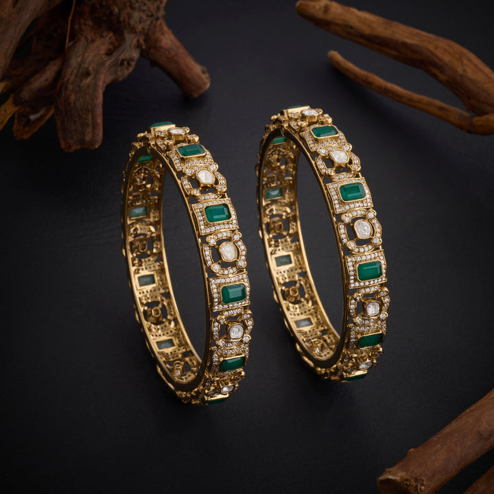 Forest Green Victorian Bangles