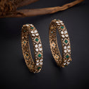 Green Halo Victorian Bangles