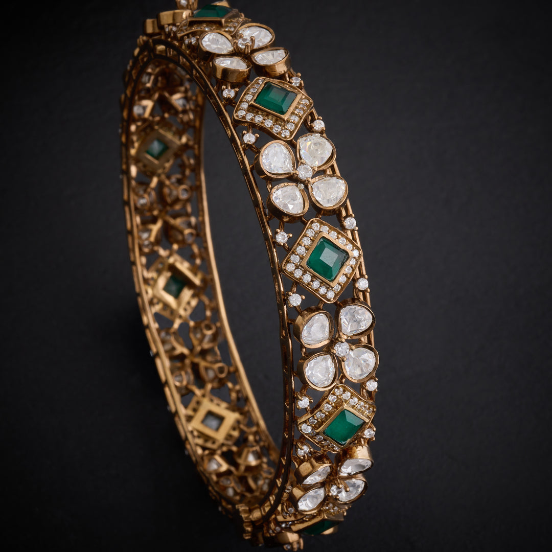 Green Halo Victorian Bangles