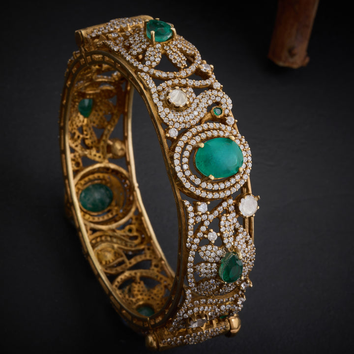 Green-Swan Victorian Bangles