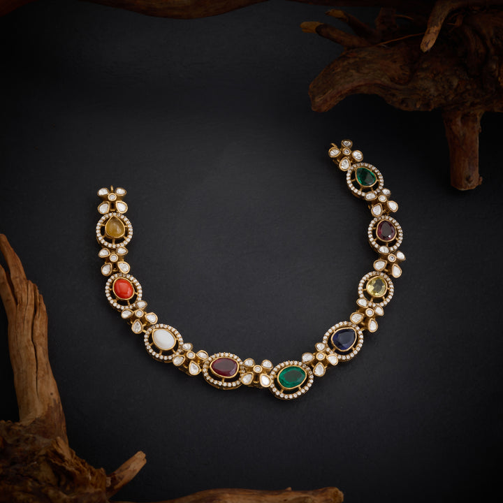 Oval Gem Victorian Necklace